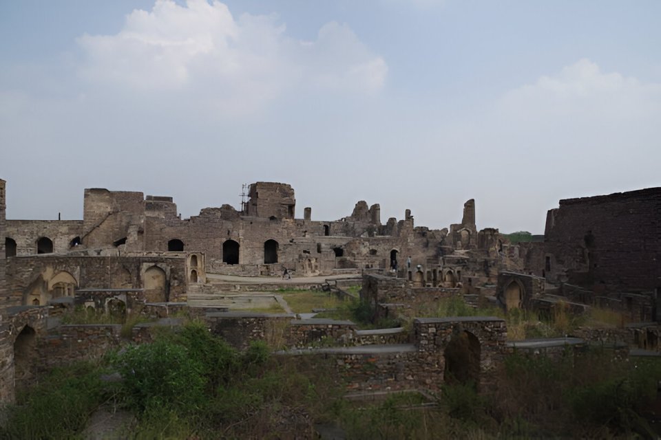 Golconda Fort and Qutb Shahi Tombs with lush greenery and historic charm in Hyderabad